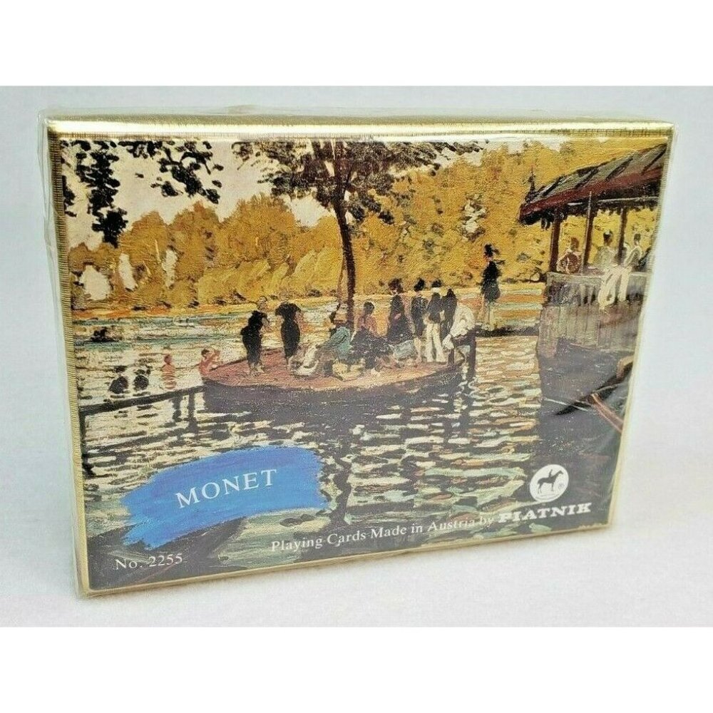 PIATNIK Claude Monet Playing Cards 2-Deck Set NEW SEALED Made in Austria No.2255